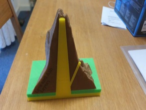 Vulkan Kruste magma-Modell 3dmodel Erde Bildung Bildungs - magma Modell Schule Wissenschaft 3d print model - Mito3D
