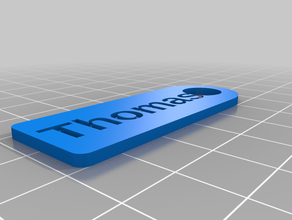 my customized simple key tag 3d print model - Mito3D