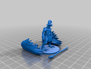 arakocra wizard aarakocra d&d mini figurine 3d print model - Mito3D