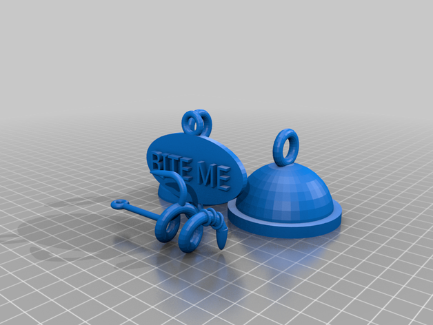 worm attitude tree ornament 3D print model - Mito3D