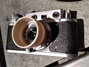 fison inspired lens hood industar elmar analog camera photography fed 22 50 leica zorki 3d print model - Mito3D