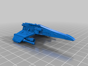 star wars miniature e-wing side cannon peg miniatures starwars x wing 3d print model - Mito3D
