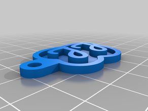 jj personalizado clave de la cadena 3d print model - Mito3D