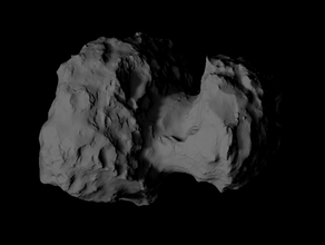 67p churyumov-gerasimenko escala de um a oitenta mil astronomia churyumov gerasimenko cometa philae rosetta do modelo em sistema solar espaço 3d print model - Mito3D