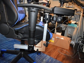 flight control gaming chair mount 3d print model - Mito3D