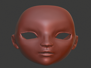 bjd alternativa viso ball jointed doll bambola faccia figura ragazza testa 3d print model - Mito3D