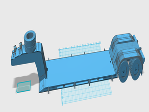 Tieflader extras 3d print model - Mito3D