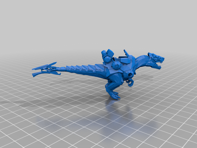 cyber raptor mastín underhiver - tm inquisimunda necromunda 3D print model - Mito3D