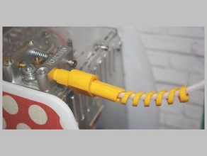mise à jour coupleur version 08 - filetage m10 norme bowden extrudeuse coolend martusha système de filaments serrage l'extrudeuse tube le chargeur filament support bobine 3d print model - Mito3D