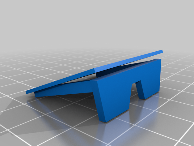 wedge kicker fingerboard ramp 3D print model - Mito3D