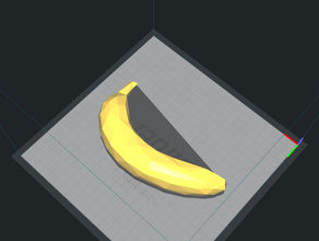 low poly banana fruit vegetable 3d print model - Mito3D