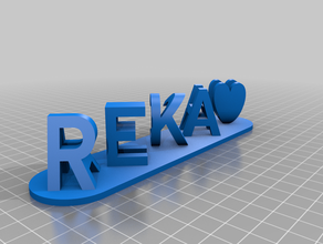 reka customized 3d print model - Mito3D