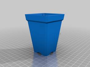 stackable flower pot 3d print model - Mito3D