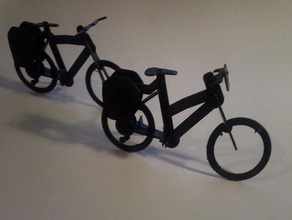 a través de paso recorrer en bicicleta trapecio marco bicicletas la el ciclismo puzzle por 3d print model - Mito3D