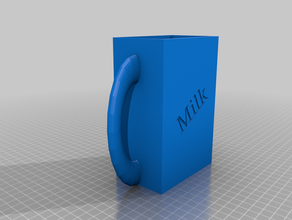 bouteille de lait titulaire 3d print model - Mito3D