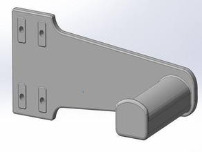 filament holder 2040 extrusion ender5plus ender5 plus spool 3d print model - Mito3D