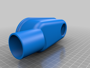 Staub-Extraktion-Vakuum-adapter Bohrer 3d print model - Mito3D