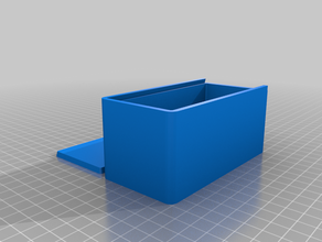 60x120x50 parametric box sliding lid customized 3d print model - Mito3D