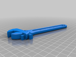 my customized fully assembled more 3d printable wrench 3d print model - Mito3D