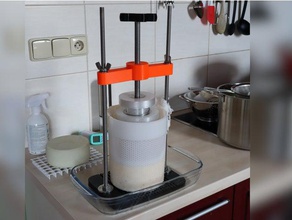 spring loaded cheese press 3d print model - Mito3D