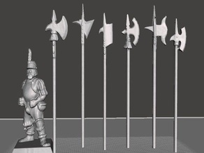 armes personnalisable supportless allemand landsknecht 3d print model - Mito3D