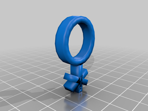 nonbinary sign keychain genderqueer pride queer 3d print model - Mito3D