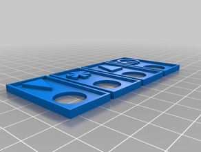 Drucktaste label 3d print model - Mito3D