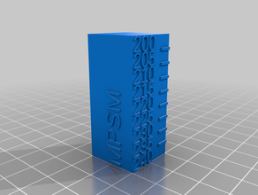 my customized temperature calibration tower 3d print model - Mito3D