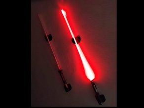 lightsaber wall stand jedi light saber lights ludosport mount star wars 3d print model - Mito3D