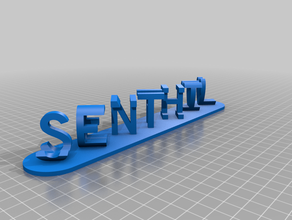 senthil personalizado 3d print model - Mito3D