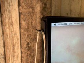 piccolo gancio cavo scrivania desktop hook poco monitor 3d print model - Mito3D
