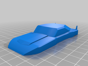 plymouth superbird de baja resolución split 3d print model - Mito3D