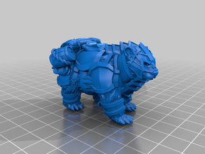 bear mount riderless 3d print model - Mito3D