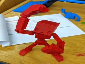 calibot calibration robot 3d printer printing action figure cute toy toys 3d print model - Mito3D