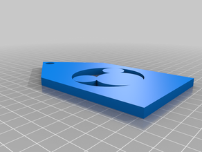mickey mouse etiqueta llavero de la 3d print model - Mito3D