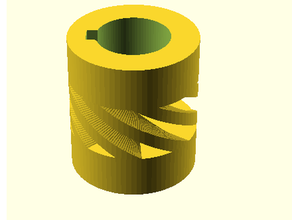 flexible coupling keyway slot - parametric 3d print model - Mito3D