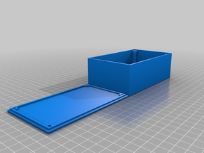 project box lid screws 120x70x40 customized 3d print model - Mito3D