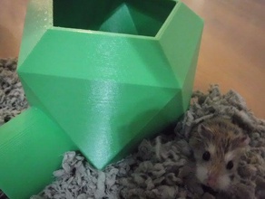 hamster kale caslte cüce gerbil hamsterlar ev hayvanı eşyaları pet evcil hayvan tavşan 3d print model - Mito3D