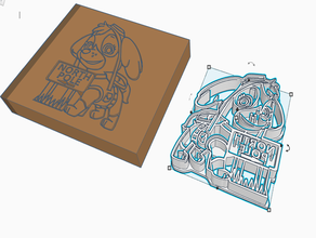 paw patrol skye Noel çerez kesici cookiecutter 3d print model - Mito3D