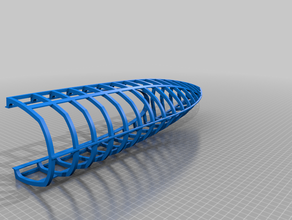 canoe structure boat cabin rack 3d print model - Mito3D