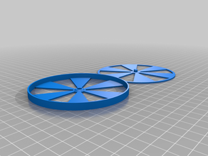 my customized parametric circular air trimmer 3d print model - Mito3D