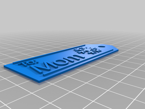il mio regalo personalizzati tag fiocco di neve mamma su misura 3d print model - Mito3D