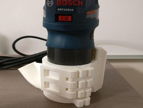 mpcnc quick release & vacuum mount bosch gkf125cen tool 3d print model - Mito3D