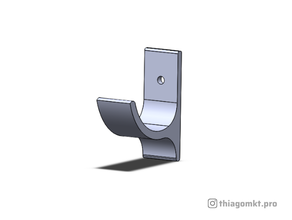 suporte de parede gancho pano prato suport 3d print model - Mito3D