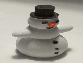 snowman lumiukko man snow 3d print model - Mito3D