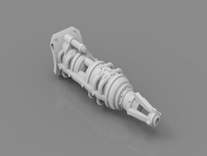 medium front mounted frost cannon 3d print model - Mito3D
