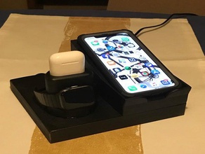 apple charging dock 3d print model - Mito3D