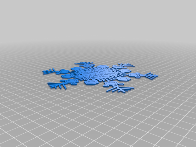 my customized snowflake machine 3D print model - Mito3D