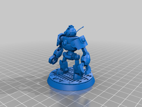 rustbolt enforcer miniatura robô escultura tampo de mesa jogos mundo warcraft 3d print model - Mito3D