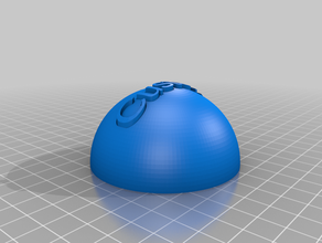 my customized christmas ball text 3d print model - Mito3D